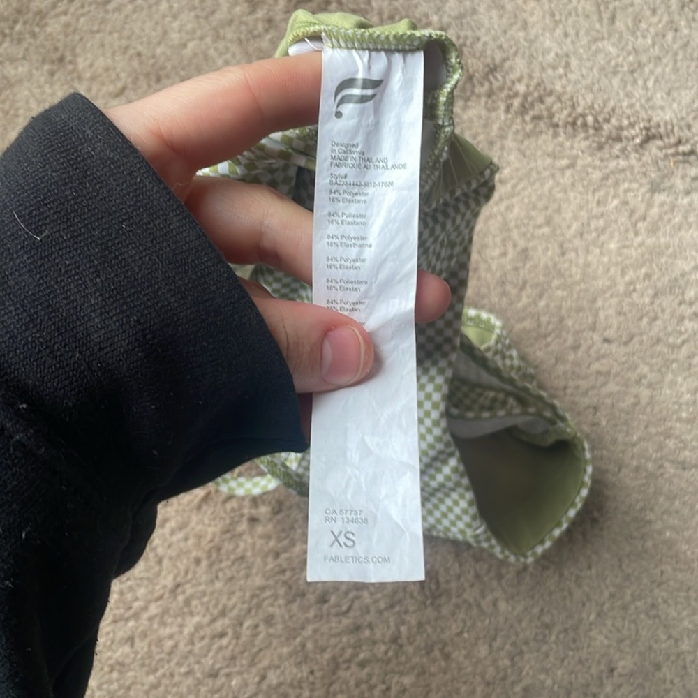 Fabletics Checkered Sports Bra - Picture 3 of 3